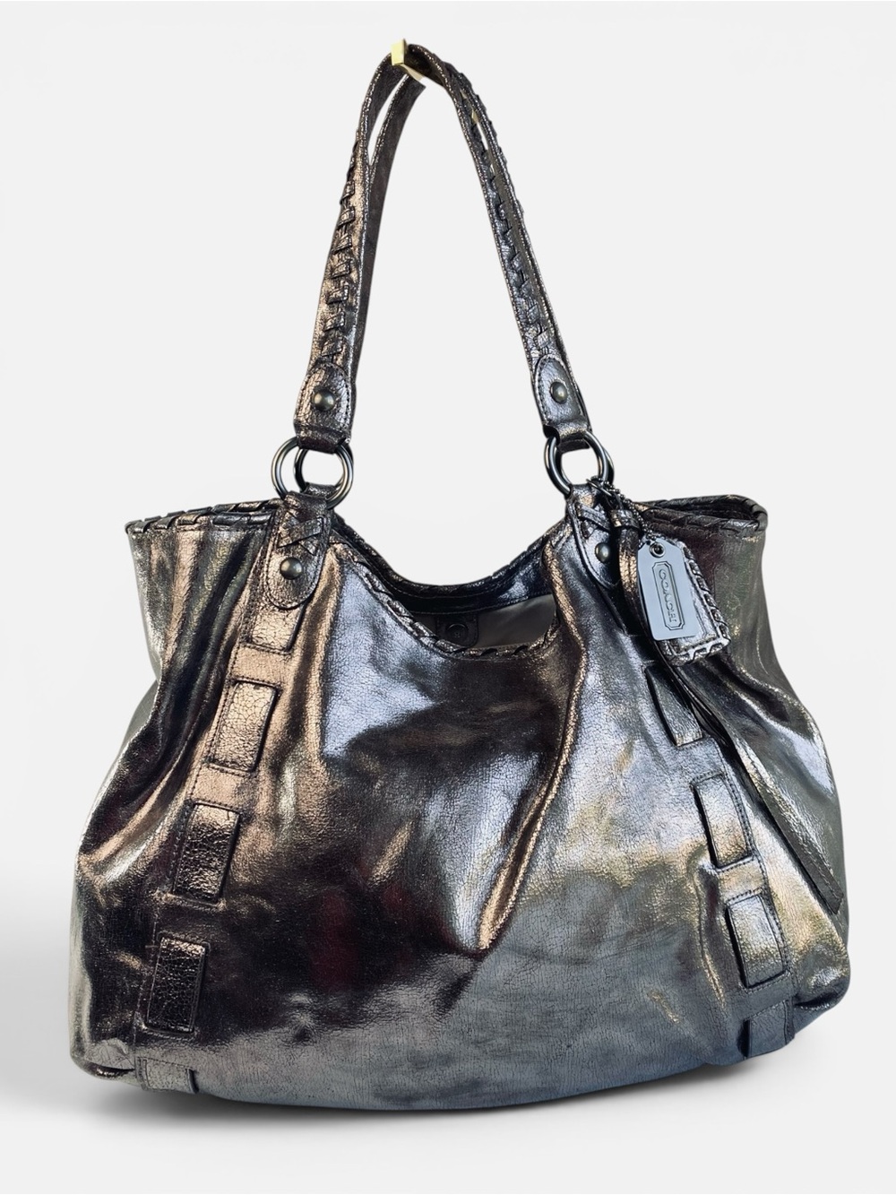 Coach XL Dylan Tote – Limited Edition Metallic Whipstitch - Picture 3 of 16